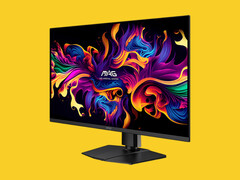 MSI MAG 321UP X24 4K oyun monitörü, 5 katmanlı tandem OLED panel ve 240 Hz yenileme hızına sahiptir. (Resim kaynağı: MSI, düzenlenmiştir)