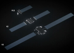 Starlink V3 donanımının bir illüstrasyonu.