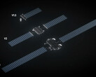 Starlink V3 donanımının bir illüstrasyonu.
