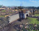 Şu anda %70 indirimde olan Total War: Three Kingdoms'taki bir kuşatmayı gösteren görsel.