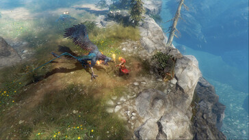Shadows: Awakening oyununda bir yaratığı gösteren bir görsel.