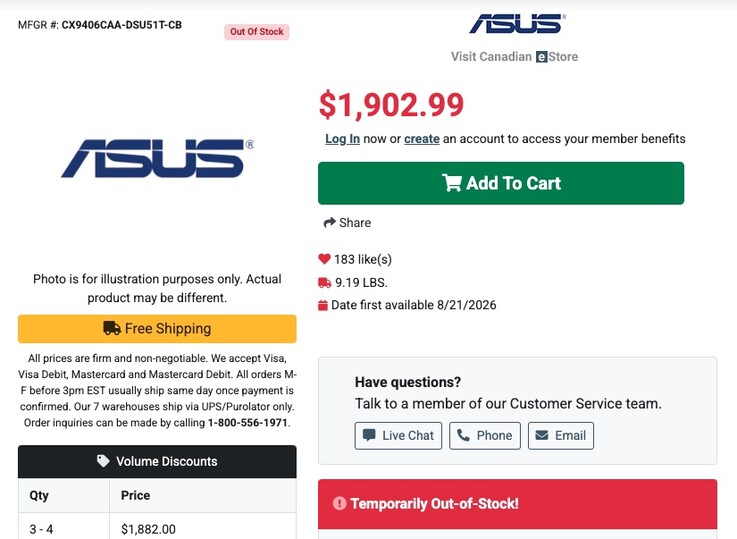 Sızan listelere bakılırsa, yakında piyasaya çıkacak olan Asus CX9406 Googlebook oldukça pahalı olacak gibi görünüyor.