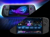Asus ROG Ally X (üstte) ve Lenovo Legion Go (altta).