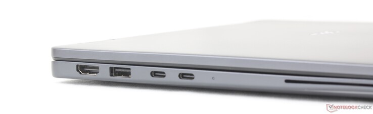 Sol: HDMI 2.1, USB-A 3.2 Gen. 1 (5 Gbps), 2x USB-C Thunderbolt 4 (DisplayPort 2.1 + Güç Dağıtımı özellikli)