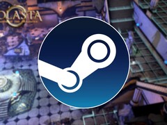 Steam logosunu ve Solasta: Crown of the Magister oyununu gösteren bir görsel; oyun şu anda Steam'de %75 indirimli.