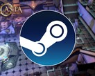 Steam logosunu ve Solasta: Crown of the Magister oyununu gösteren bir görsel; oyun şu anda Steam'de %75 indirimli.