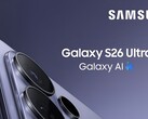 Sızıntı yapan Evan Blass, Samsung'un Galaxy S26 Ultra için ilk tanıtım görselini ele geçirdi.