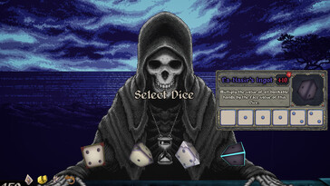Resimde: Dice With Death oyunundan bir ekran görüntüsü.