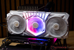 KFA2 GeForce RTX 5070 Ti HoF Gaming açık kurulum hacim testinde