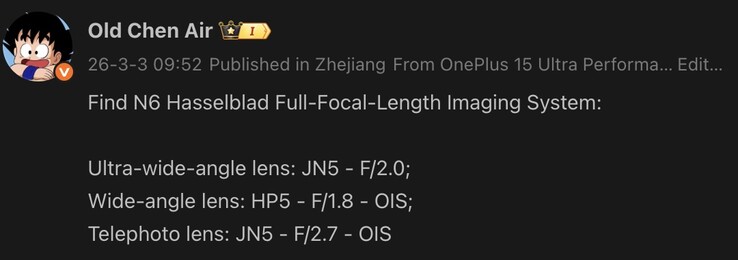 Sızıntı Oppo Find N6'nın kamera detaylarını ortaya koyuyor.