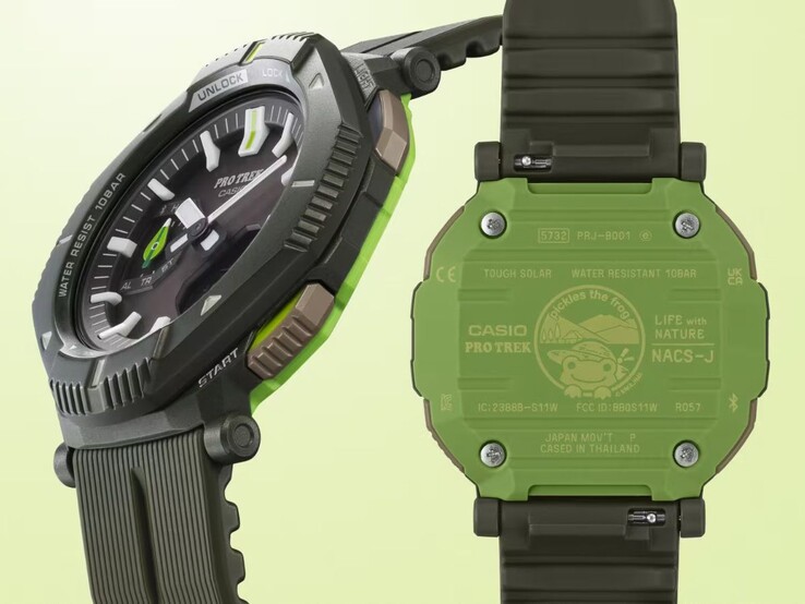 Casio Pro Trek x Japonya Doğa Koruma Derneği x Pickles the Frog PRJ-B001NJ-3 saat