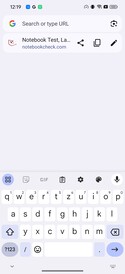 Dikey formatta klavye (Google Gboard)