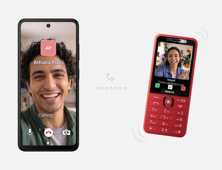 Kırmızı renk seçeneğine sahip HMD Nokia 215 4G 2. nesil