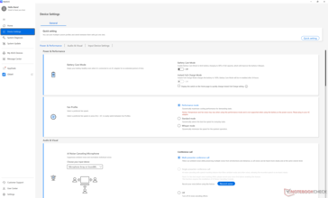 MyAsus, sistemin belirli özelliklerini ayarlamak için kullanılan kontrol merkezidir