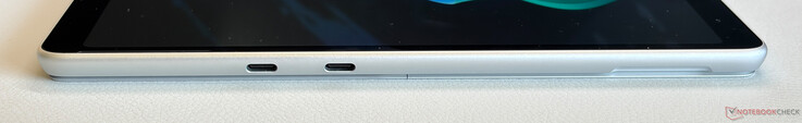 Sol taraf: 2 adet USB-C 4.0 (40 Gbps, DisplayPort 1.4a, Power Delivery)