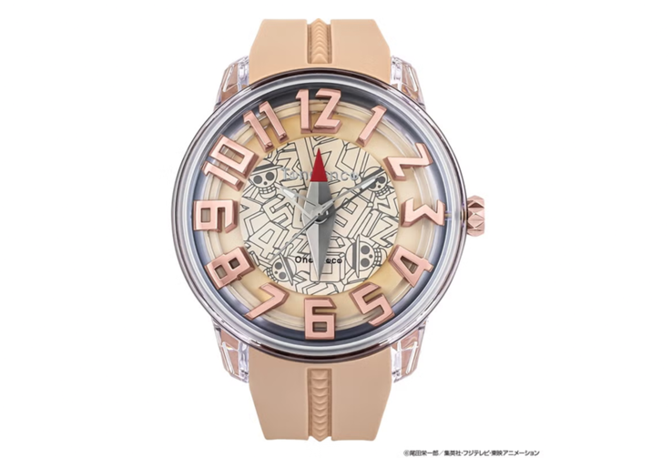 Kubbeli cama ve hareketli merkezi ibreye sahip Tendence One Piece Log Pose TY023009-P saat.