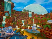 The Planet Crafter'daki bir üssü gösteren bir görsel; oyun şu anda Steam'de %50 indirimli.
