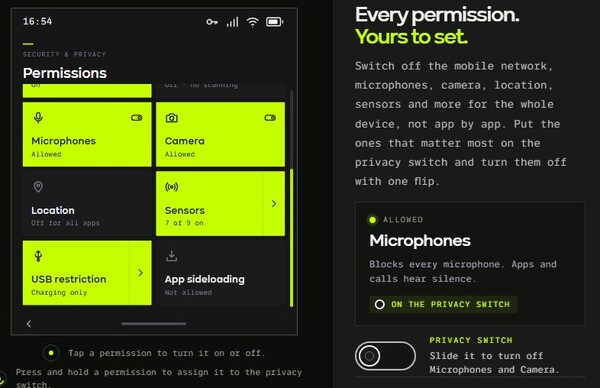 BraxOS, Android tabanlıdır ancak birden fazla gizlilik özelliğine sahiptir.