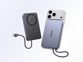 Ugreen MagFlow Air Ultra Slim PB579 Power Bank, 25 W kablosuz ve 45 W USB-C şarjını destekler.