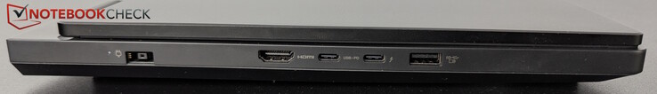 Sol: Güç, HDMI, TB 4 ile USB-C (DP), USB-C (10 Gbps, PD 65-100W, DP), USB-A (10 Gbps, Her Zaman Açık)