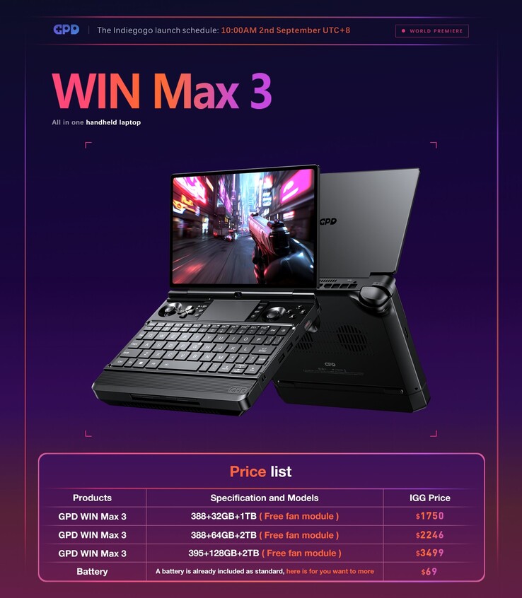 GPD Win Max 3, devam eden DRAM kıtlığı ortasında Strix Halo donanımlı bir sistemden bekleneceği kadar pahalıdır.