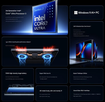 Redmi Book Pro 14 2026'nın temel özellikleri (makine çevirisi)