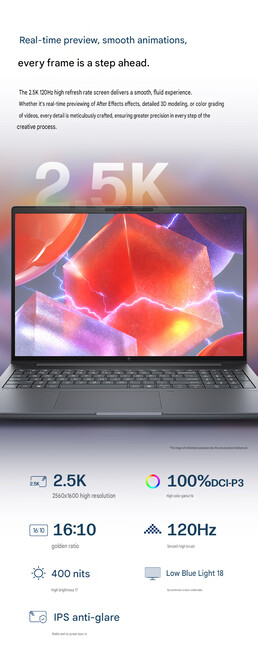 ZBook X 16 G2ig dizüstü bilgisayarın ekran özellikleri (makine çevirisi)