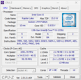 CPU-Z sistem bilgisi: CPU