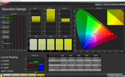 CalMAN saturation (AdobeRGB) - profile: adaptable