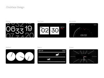Aralarından seçim yapabileceğiniz farklı saat yüzleri vardır.