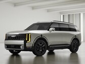Ivory Silver donanımında resmedilen 2027 model Kia Telluride
