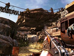 Call of Juarez: Gunslinger oyunundaki düşmanları gösteren bir resim.