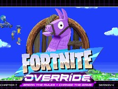 Fortnite Override için resmi tanıtım görseli.