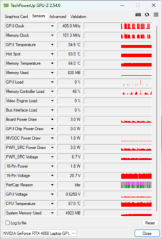 GPU-Z: Nvidia GeForce RTX 4050 Dizüstü Bilgisayar GPU'su