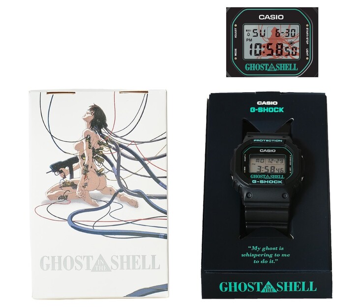 G-Shock DW-5600 x Ghost in The Shell ambalajı (Görsel kaynağı: Tokyo Node / Ghost in the Shell)