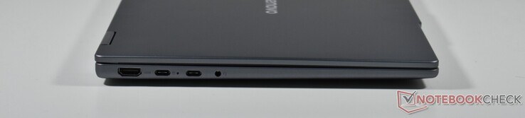 sol: HDMI, 2x USB-C 3.1 Gen 2 (DP Alt Modu, Güç Dağıtımı), 3,5 mm Ses