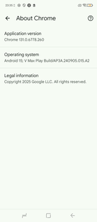 Önceden yüklenmiş Chrome sürümü: 131 (Resim kaynağı: Ekran görüntüsü - Sergey Tarasov - Notebookcheck)