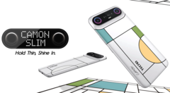 Tecno Camon Slim, şık bir tasarıma sahiptir