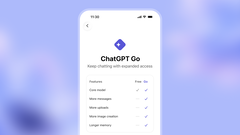 ChatGPT-Go gibi abonelikler, diğer avantajların yanı sıra daha yüksek kullanım limitleri ve gelişmiş özellikler sunar.