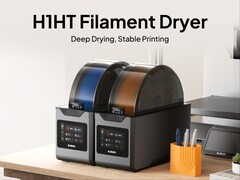 Ön tarafında dokunmatik ekranı bulunan Elegoo H1 HT filament kurutucular.