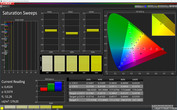 CalMAN saturation (P3) - profile: cinema