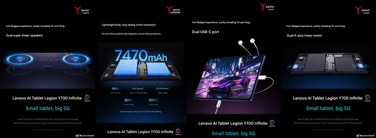 Legion Y700 Infinite'in yeni açıklanan teknik özellikleri (makine çevirisi)