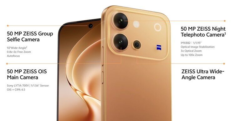 Vivo V80'in kamera ayarları.