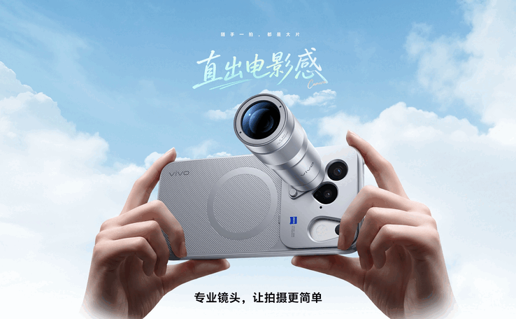 Zeiss Teleconverter G2 ile birlikte Vivo X500.