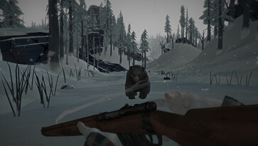 The Long Dark'ta bir ayıyı gösteren bir görsel.