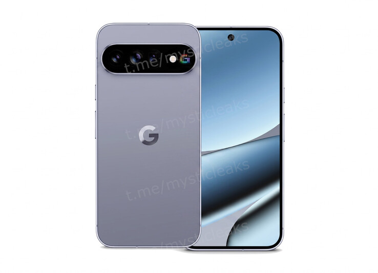 Pixel 11 Pro'nun RGB LED dizilimini gösteren arka tasarımının yapay zeka ile oluşturulmuş renderı