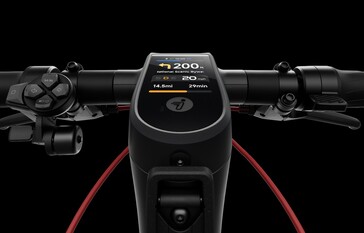 Segway Max G3 Plus elektrikli scooter, navigasyon için renkli bir ekrana sahiptir.