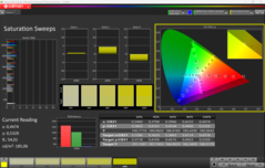CalMAN doygunluğu (profil: P3)