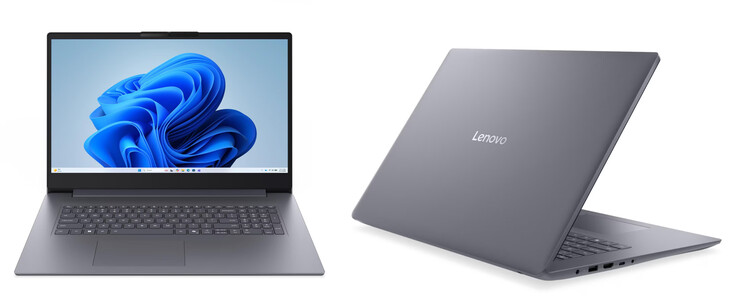 IdeaPad Slim 3i 17IWC11'in Luna Grey kaplaması.