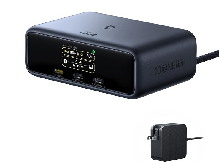 Dock, kutuya dahil 120W GaN şarj cihazıyla birlikte gelir